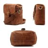 Leather Camera Messenger Bag For Mirrorless