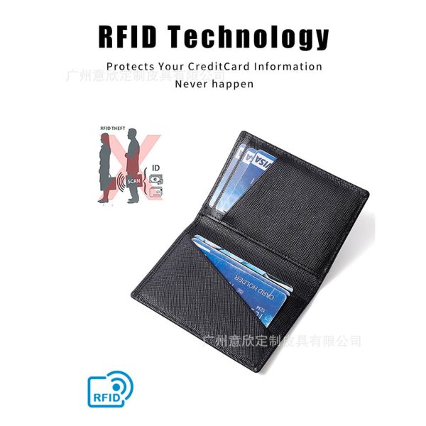 Genuine Leather slim business credit card bag