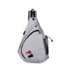 Nylon Chest Sling Bag With Charging Port