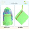 Large Beach Drawstring Backpack