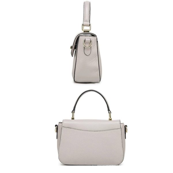 Women's Genuine Leather Top Handle Crossbody Purse