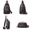 Genuine Leather Men's Crossbody Chest Bag