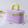 Polyester color contrast makeup bag