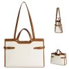 Stylish PU Business Work Tote Bag for Women