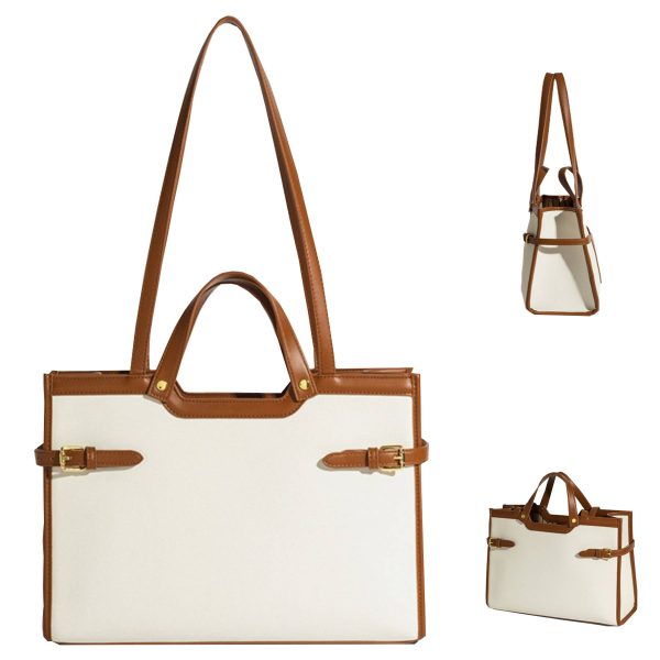 Stylish PU Business Work Tote Bag for Women