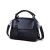 Genuine Leather Small Crossbody Satchel Handbag for Women