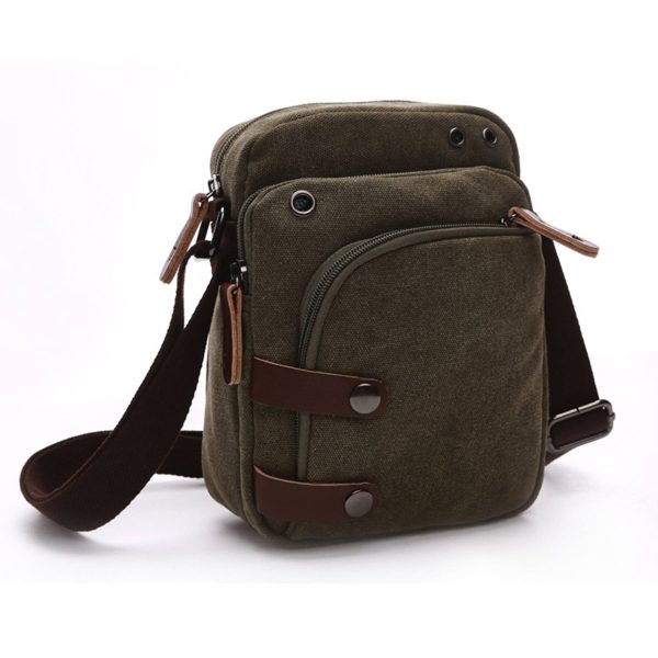 Canvas wearable Cross-body bag
