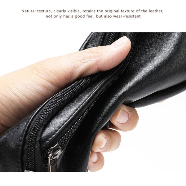Genuine Leather Fanny Waist Bag Crossbody for Women