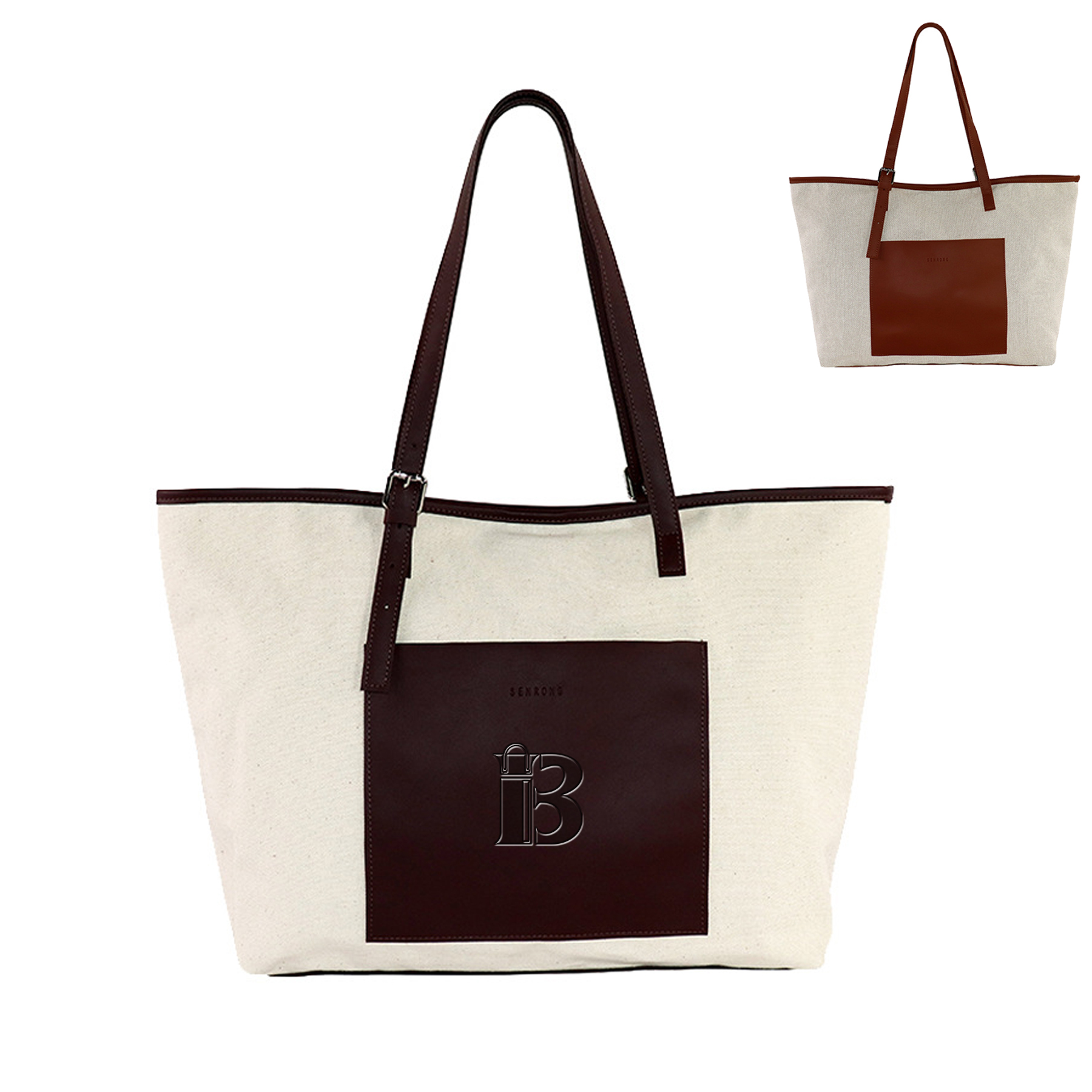 Thickening Polyester-cotton High-capacity Shopping Handbag