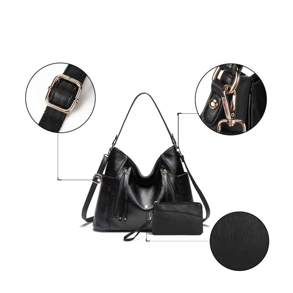 PU lapsting Hobo Bags for Women Handbags Purse Ladies