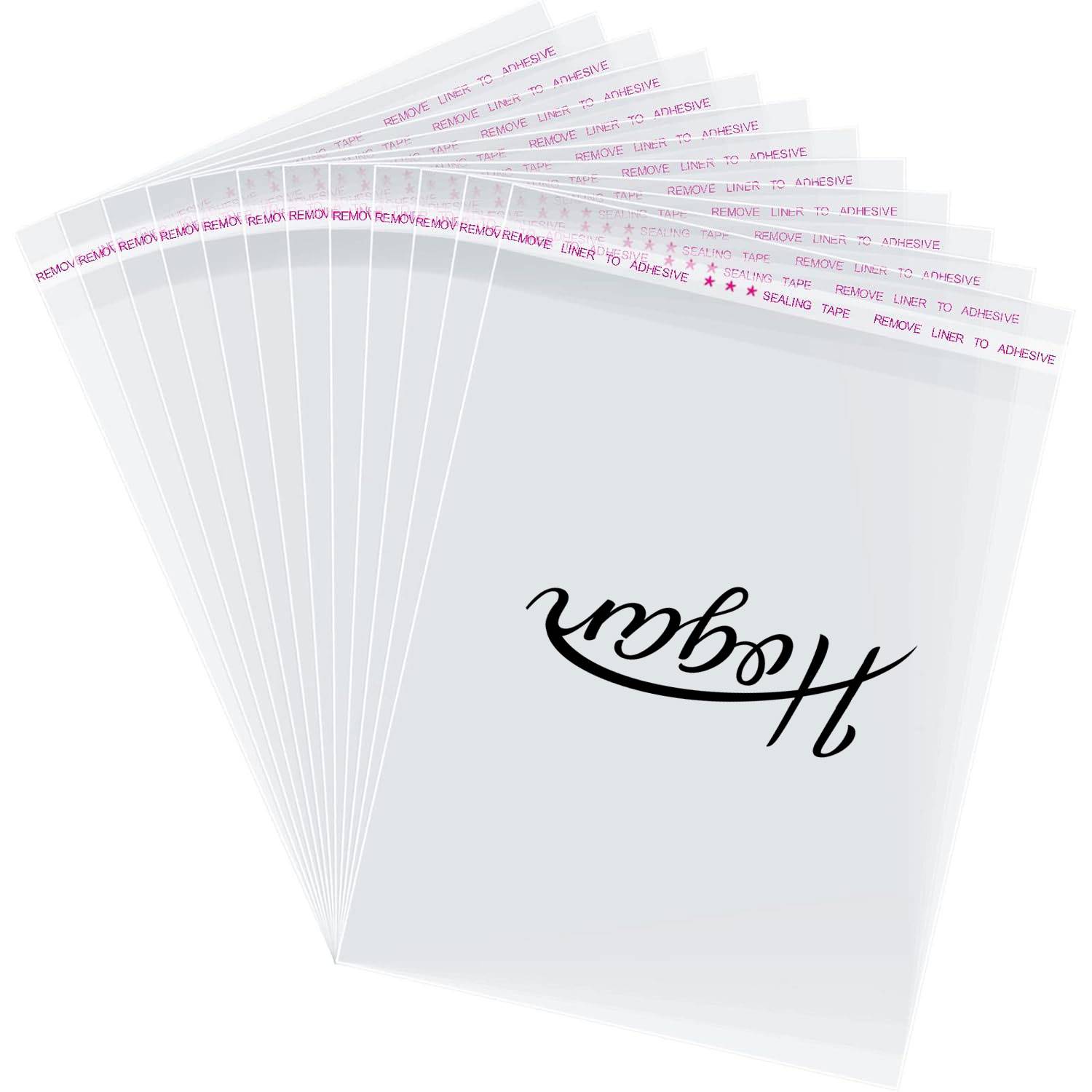 Self-Sealing Clear Plastic Cellophane Bags