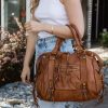 Large Hobo Soft Faux PU Leather Tote bag