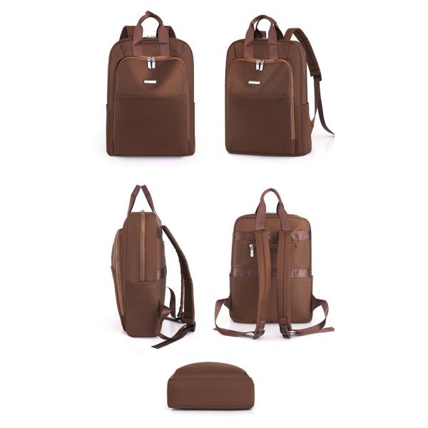 Nylon Laptop Backpack Lightweight Schoolbag