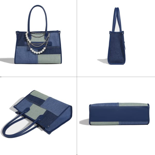 2 IN 1 Denim Shoulder Handbag