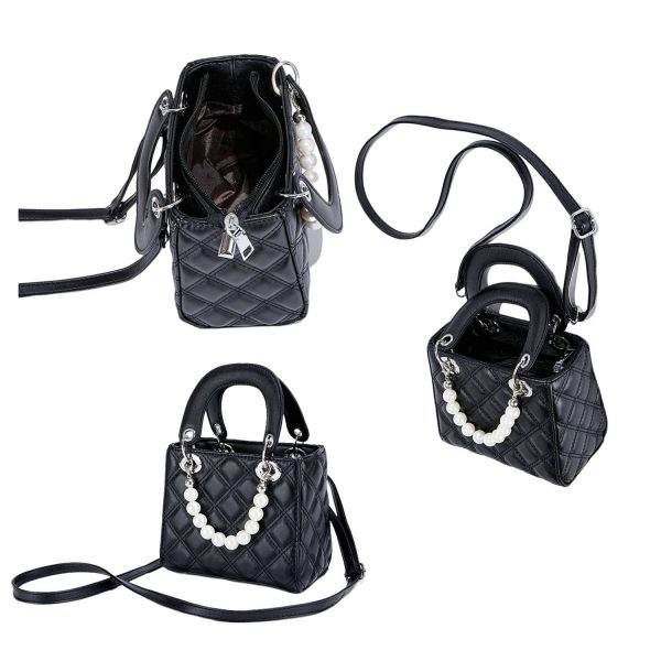 Mini Pearl PU Handbag Cross-body Bag
