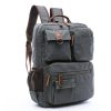 School Vintage Canvas Laptop Backpack