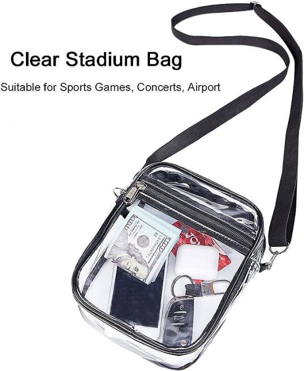 PVC Clear Crossbody Purse Bag
