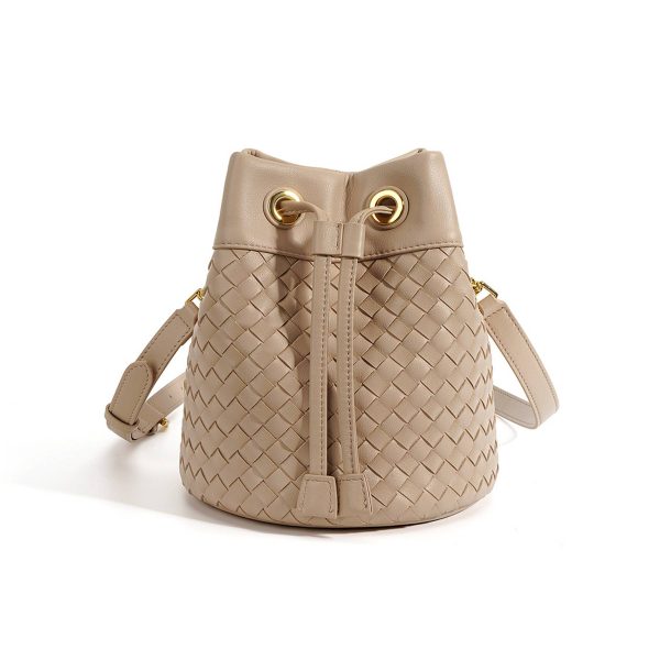 Genuine Leather Innovative drawstring cross-body bag