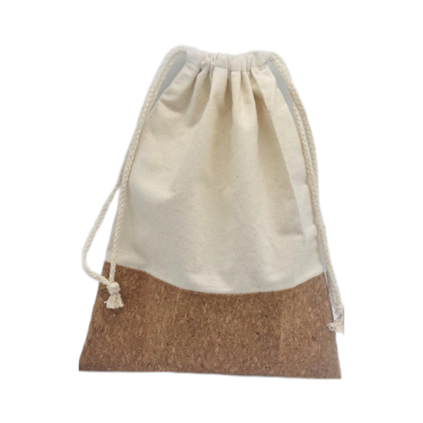 Eco-Friendly Large Capacity Straps Cork Drawstring Backpack