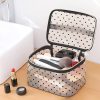 Tulle Heart Pattern Cosmetic Bag
