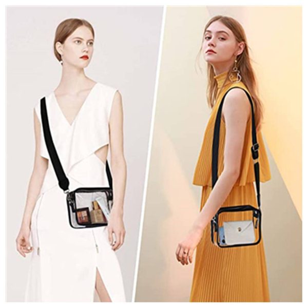 PVC Clear Crossbody shoulder Stadium Bag for Women