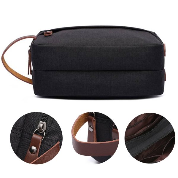 Polyester Waterproof Cosmetic Toiletry Bag