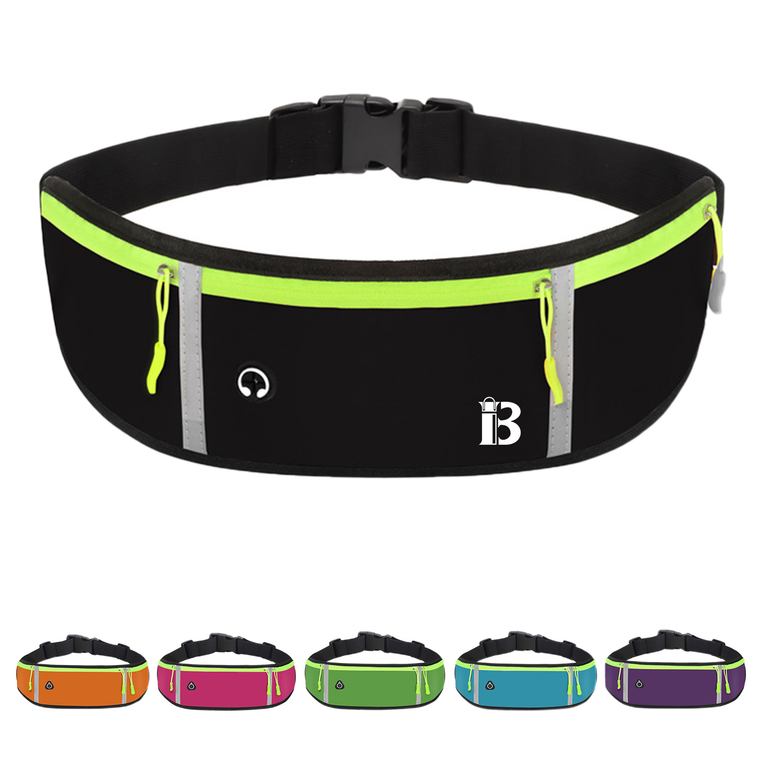 Running Belt Waist Bag With Earphone Hole