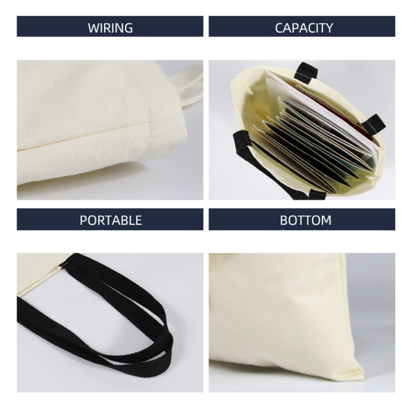 Canvas Tote Reusable Grocery Shopping Bag