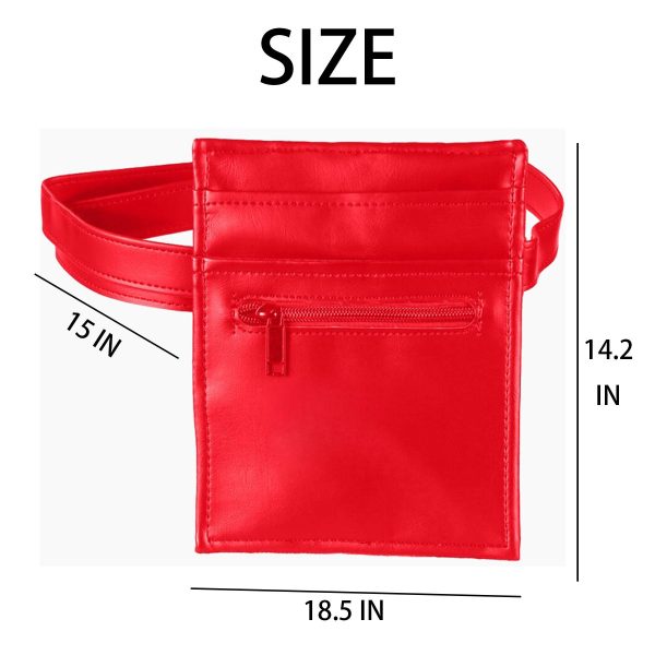 PU Leather Waist Apron Bag Fanny Pack