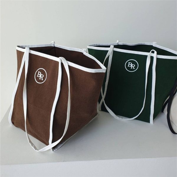 Women canvas Tote Bag for Shoulder Package Work Beach Travel