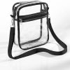 PVC Clear Crossbody Purse for women,With front pocket