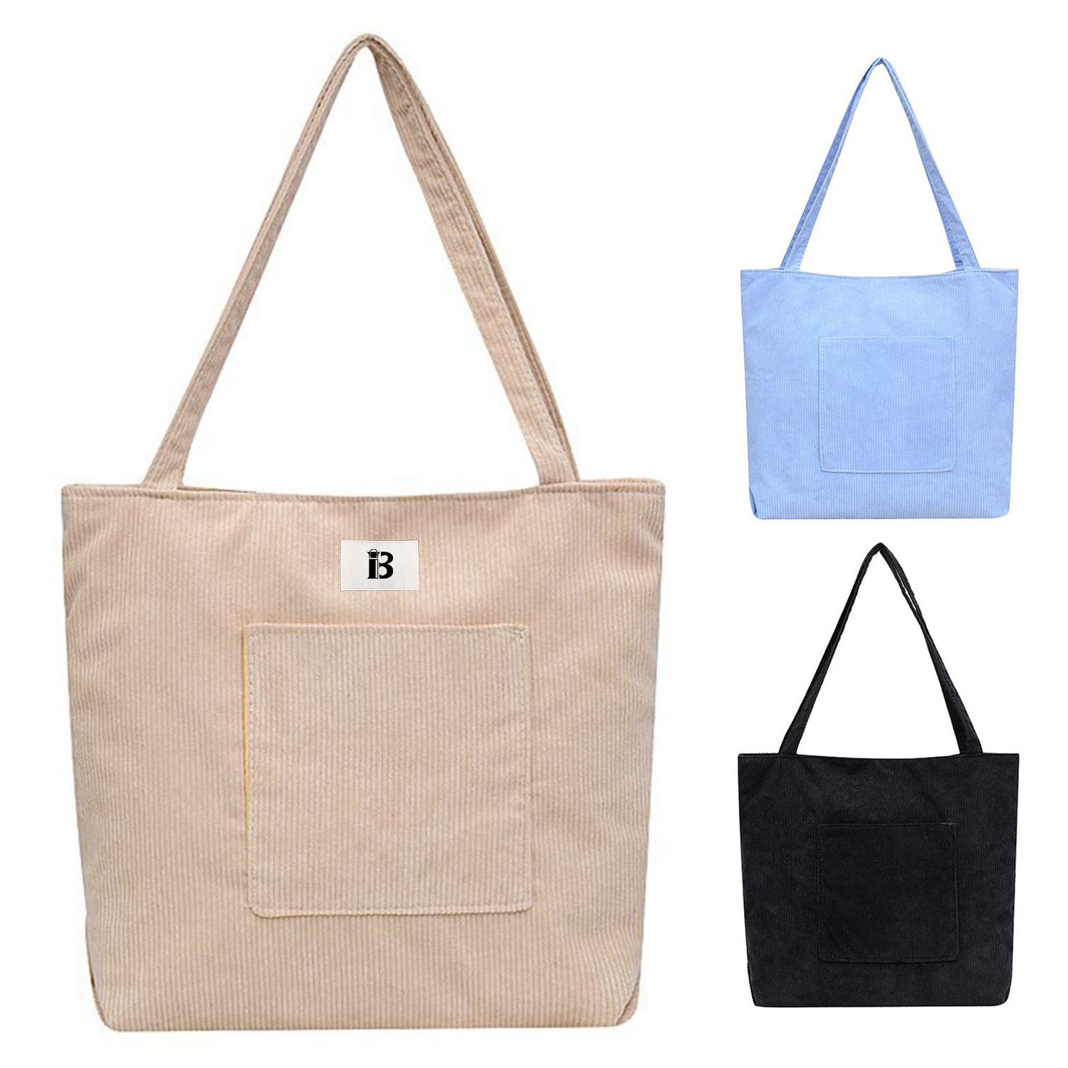 Customized Corduroy Tote Bag