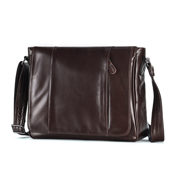 14" Cowhide Computer Crossbody Bag