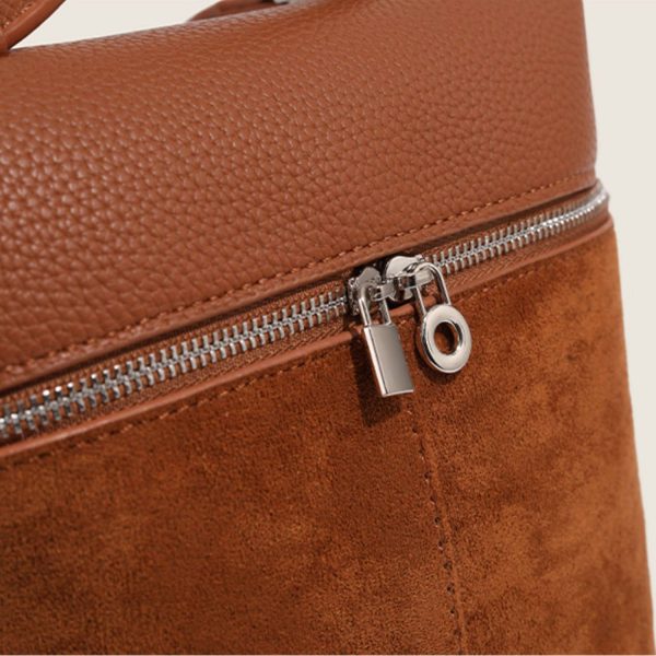 PU Leather Square Minimalist Backpack