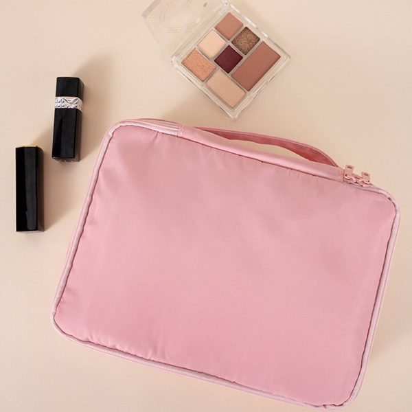 Polyester Waterproof travel makeup Cosmetic bag