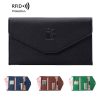 PU leather RFID multifunctional passport wallet for women