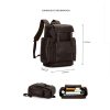 Leather Top Cowhide Men'S Backpack
