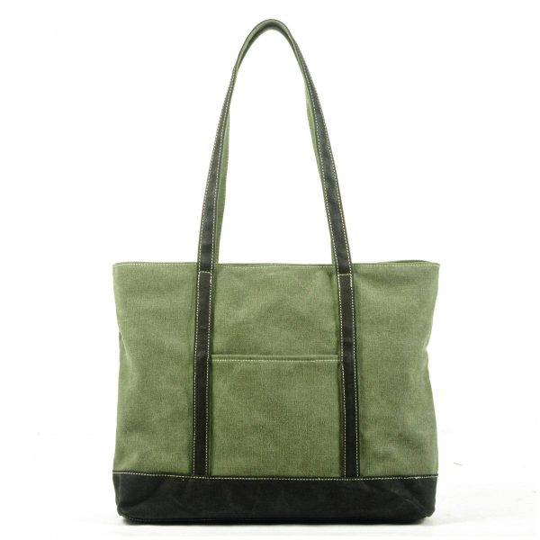 Multicolor Canvas Water-resistant Tote Bag