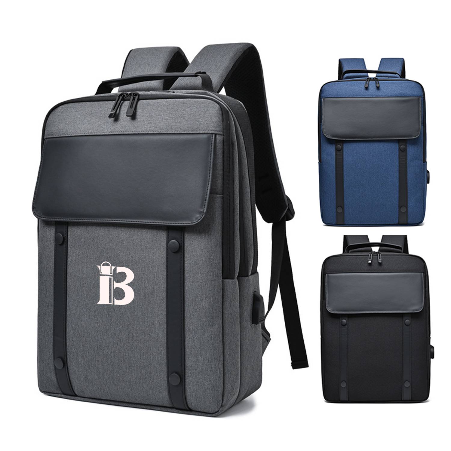 Nylon Water-Resistant Casual Backpack