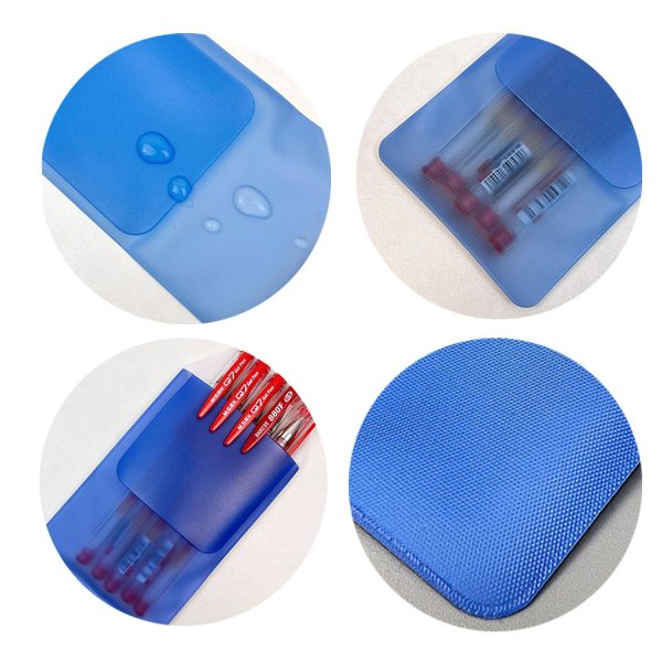 Transparent PVC pocket protector for pen leakage