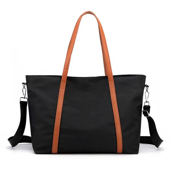 Leather Nylon Shoulder Crossbody Bag
