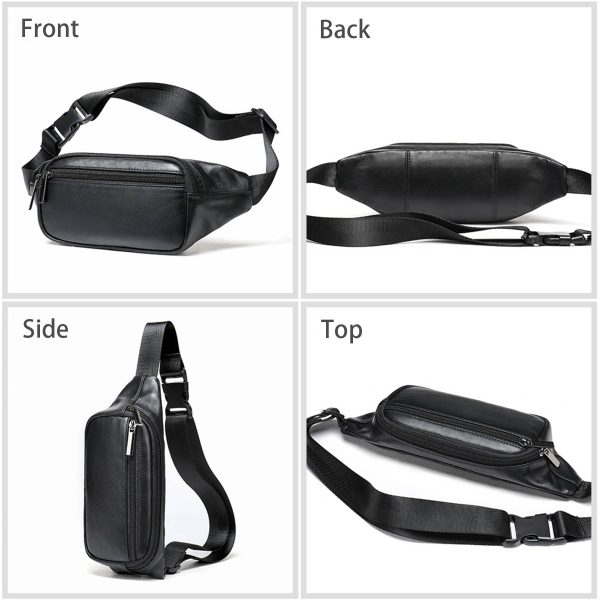 Genuine Leather Fanny Waist Bag Crossbody for Women