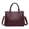 PU Satchel Bag And Simple Shoulder Handbag For Women
