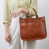 Vintage Large Capacity Pu Leather Handbag