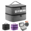 Oxford Double Layer Nail Polish Storage Makeup Bag