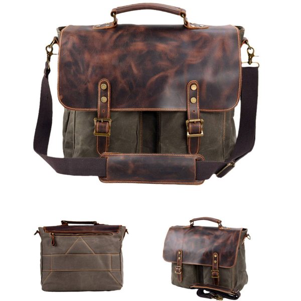 Genuine Leather multicolor Messenger Bag