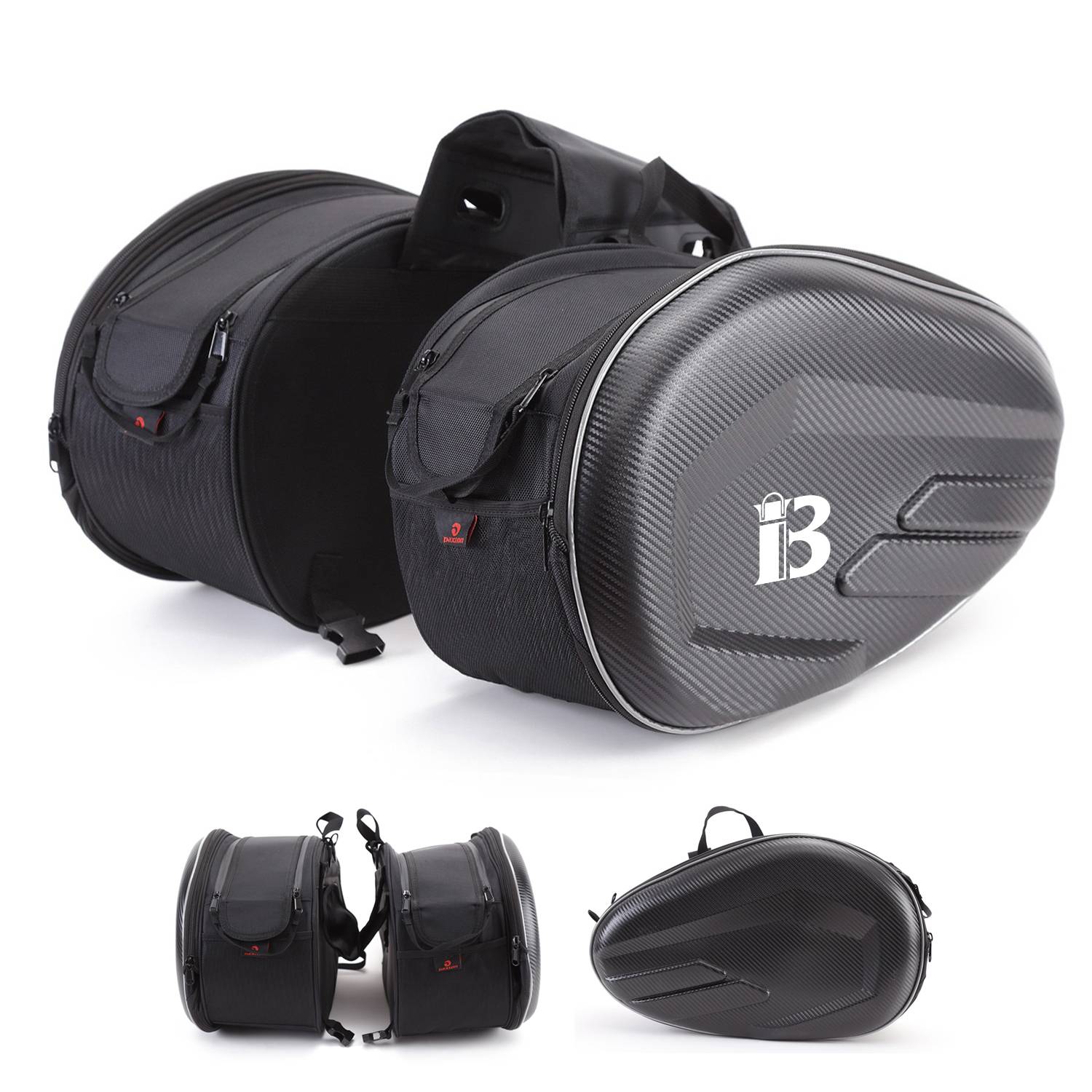 Motorcycle side saddle bag
