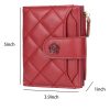 PU Leather Small Wallets Card Holder With Zipper for Women