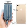 Unisex Double Zipper Keychain Wallet