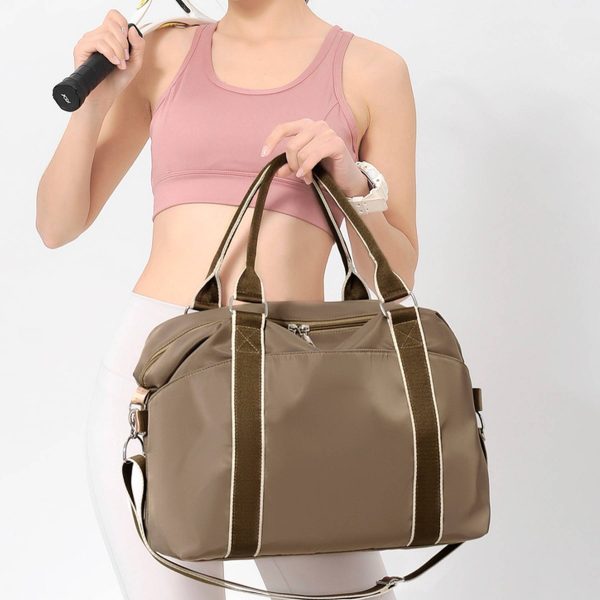Polyester Wet and dry separation sports travel duffel bag